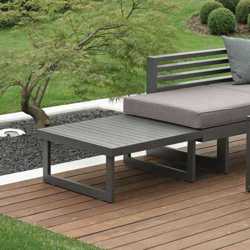 Table d'appoint contemporaine - HOLLY  - STERN MOEBEL - aluminium / avec piètement en aluminium / carrée