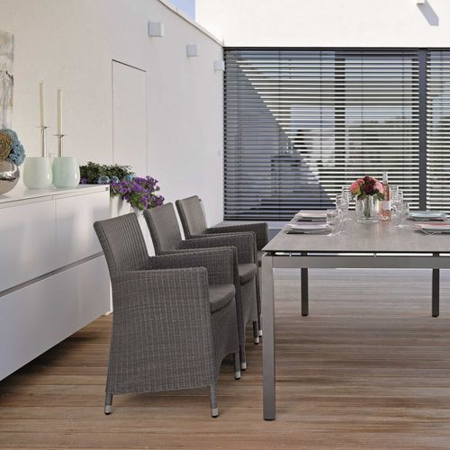 Chaise contemporaine - SORTINO - STERN MOEBEL - de jardin / en textile / en osier