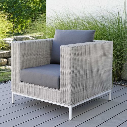 Fauteuil contemporain - FONTANA - STERN MOEBEL - en tissu / en osier / en aluminium