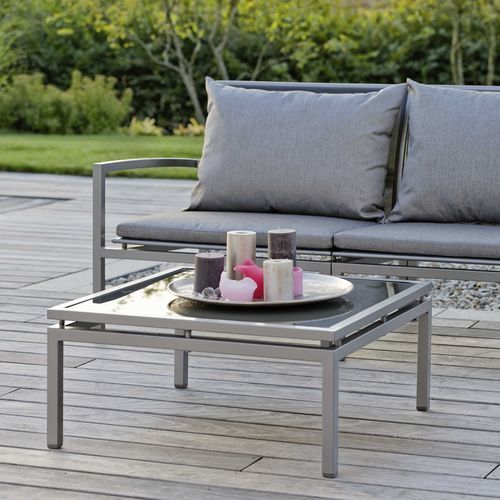 Table basse contemporaine - SKELBY - STERN MOEBEL - en verre / aluminium / avec piètement en aluminium