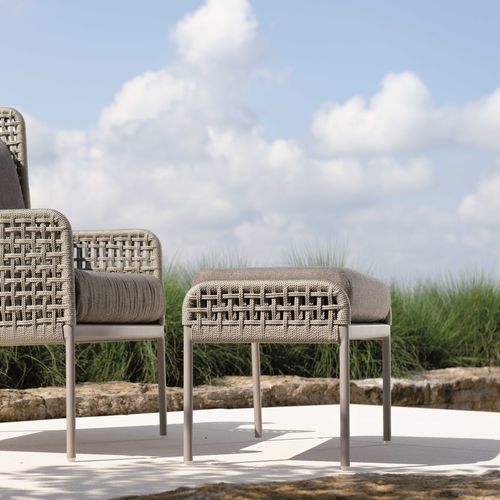 Tabouret contemporain - GRETA - STERN MOEBEL - en polypropylène / avec piètement en aluminium / tapissé