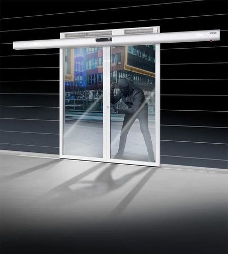 Porte d'entrée - TK35 RC 3 - FAAC - en aluminium / en acier / coulissante