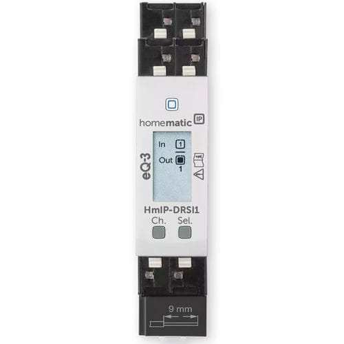 Actionneur de commutation pour installation domotique - HmIP-DRSI1 - Homematic IP by eQ-3 - sur rail DIN / résidentiel / d'intérieur