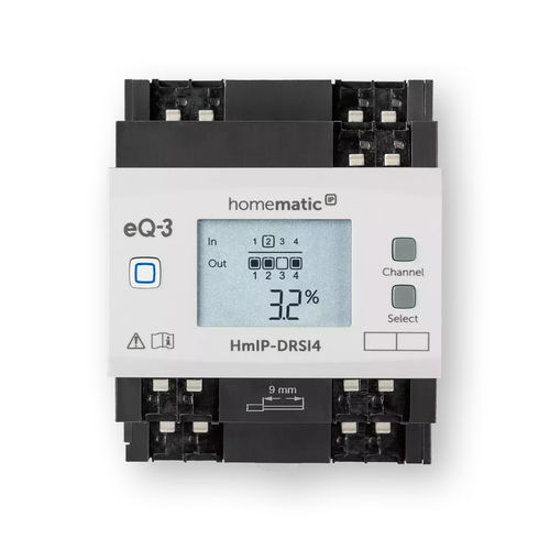 Actionneur de commutation pour installation domotique - HmIP-DRSI4 - Homematic IP by eQ-3 - sur rail DIN / résidentiel / d'intérieur