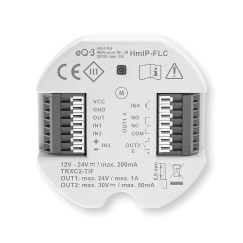 Contrôle d'accès centralisé avec logiciel d'administration - UNIVERSAL MOTORSCHLOSS - Homematic IP by eQ-3 - avec gestion à distance / IP / à montage affleurant