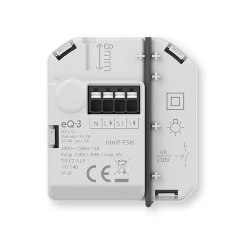 Actionneur de commutation pour installation domotique - HMIP-FSI6 - Homematic IP by eQ-3 - encastré / affleurant / résidentiel