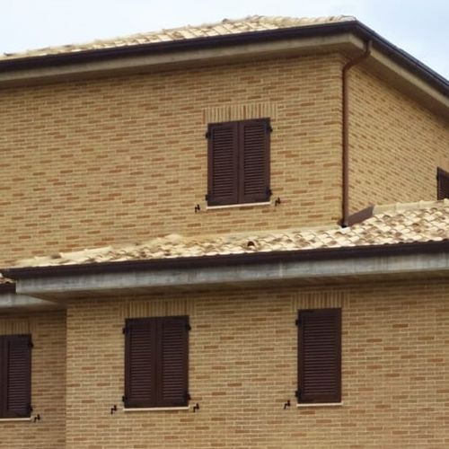 Brique pour façade - SABBIATO - PICA - pleine / lisse / rouge