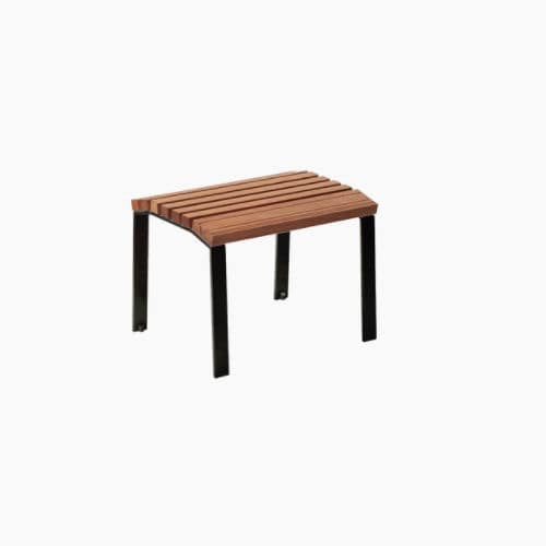 Tabouret classique - CALMA - Breinco - en bois / avec piètement en acier / pour espace public