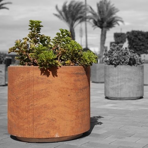 Jardinière en béton - CIRCLE - Breinco - en métal / ronde / modulable