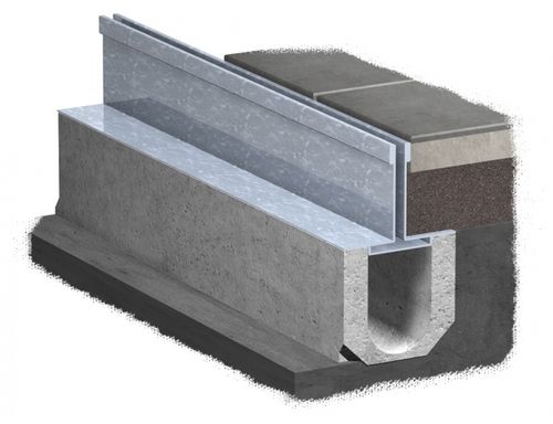 Caniveau à fente centrale - CA15H22SA - GLS Prefabricados - en béton / grille en métal / pour espace public