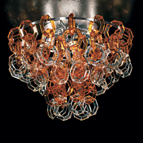 Plafonnier contemporain - MISSTRASS : PL70 - Façon de Venise - en cristal / en métal / en PMMA