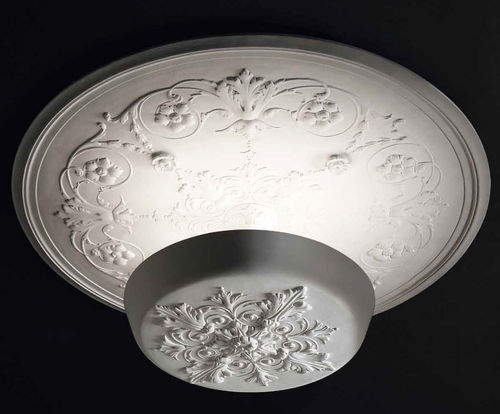 Plafonnier contemporain - DRILL : AP/ PL 80 - Façon de Venise - rond / en plâtre / à LED