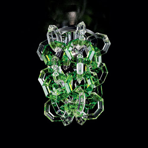 Plafonnier contemporain - MISSTRASS : PL35 - Façon de Venise - en cristal / en acier inoxydable poli / en PMMA