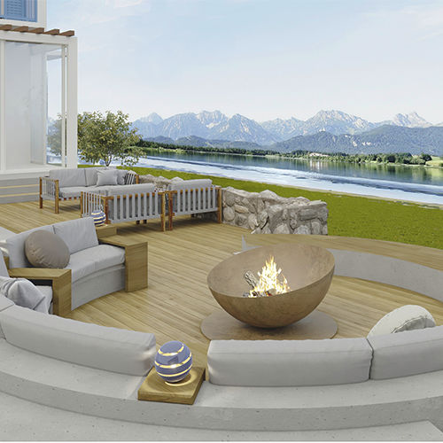 Brasero de jardin à bois - SOLACE - Glammfire - en acier