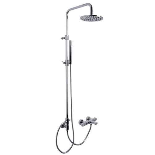 Colonne de douche thermostatique - F4084/2 - Fima Carlo Frattini - en laiton / murale / contemporaine