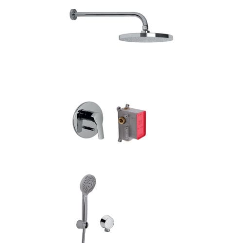 Set de douche encastrable au mur - F3789 - Fima Carlo Frattini - contemporain / avec douche à main / avec pommeau réglable