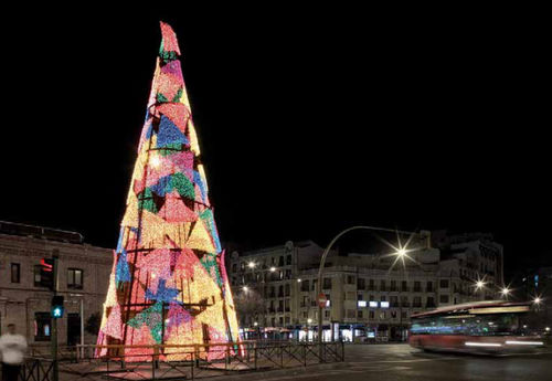 Décoration lumineuse 3D - SPECIAL CONE SHAPE CHRISTMAS TREES - ILMÉX S.A. - à LED / pour espace public