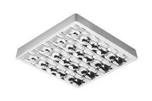 Plafonnier contemporain - 606 - Dimar - carré / en plastique / fluorescent