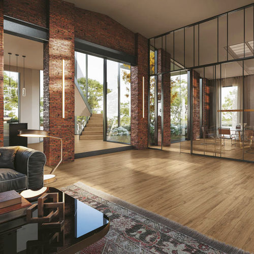 Carrelage en grès cérame - ABÉA MIEL - Novoceram sas - poli / d'intérieur / d'extérieur