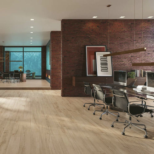 Carrelage en grès cérame - ABÉA CRAIE - Novoceram sas - poli / d'intérieur / de salon