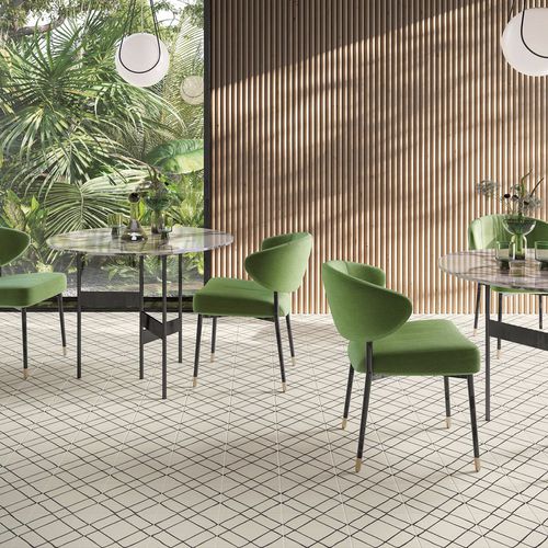 Carrelage en grès cérame - BOHÈME LINK - Novoceram sas - poli / d'intérieur / de salon