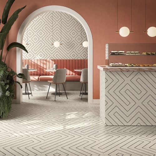 Carrelage en grès cérame - BOHÈME PATH - Novoceram sas - poli / d'intérieur / de salon