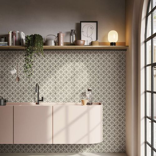 Carrelage en grès cérame - BOHÈME BUTTERFLY - Novoceram sas - poli / d'intérieur / de salle de bain