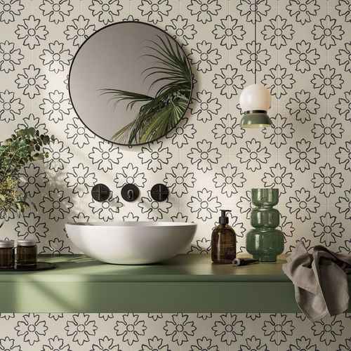 Carrelage en grès cérame - BOHÈME FLOWER - Novoceram sas - poli / d'intérieur / de salle de bain