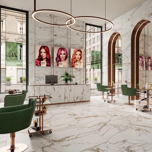 Carrelage en grès cérame - ADAGE : CALACATTA - Novoceram sas - mat / d'intérieur / de salle de bain