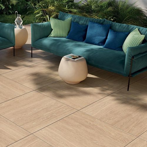 Carrelage en grès cérame - LOMBOK : CLAIR - Novoceram sas - structure / d'extérieur / de jardin