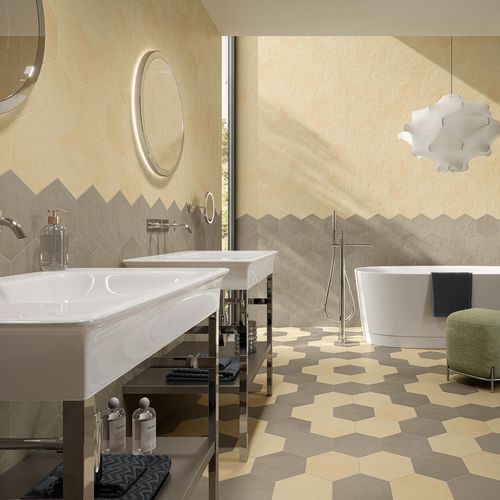 Tomette en grès cérame - OSMOSE : CENDRE - Novoceram sas - d'intérieur / de cuisine / de salle de bain