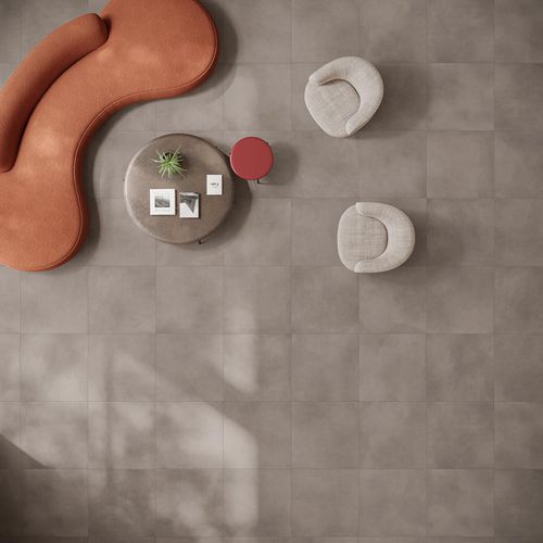 Carrelage en grès cérame - UTOPIE : PLOMB - Novoceram sas - mat / structure / d'intérieur