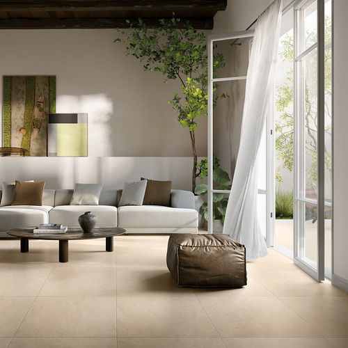 Carrelage en grès cérame - INAYA : SABLE - Novoceram sas - mat / d'intérieur / d'extérieur