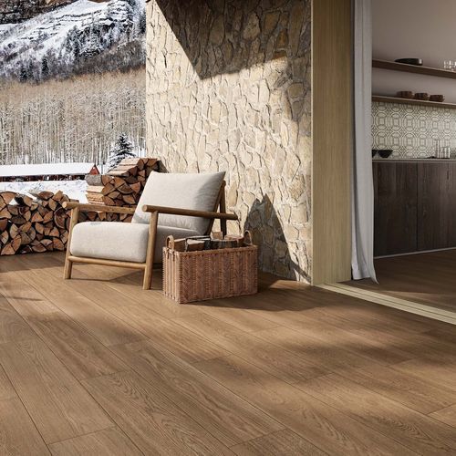 Carrelage en grès cérame - OAKA NOISETTE - Novoceram sas - mat / d'intérieur / d'extérieur