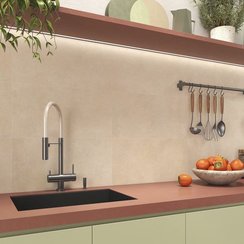 Carrelage en grès cérame - M020 - Novoceram sas - en béton / finition pierre / d'intérieur