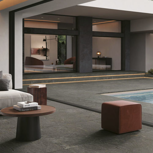 Carrelage en céramique - GRAPHITE - Novoceram sas - en pierre naturelle / mat / intérieur