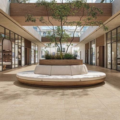 Carrelage en travertin - LIGHT - Novoceram sas - finition pierre / intérieur / d'extérieur