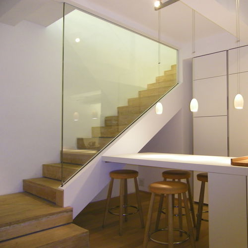 Garde-corps en verre - ALTO - Trescalini - à panneaux en verre / d'intérieur / d'extérieur