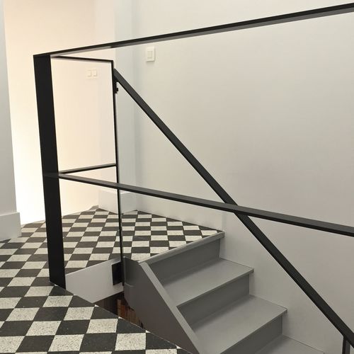 Garde-corps en acier - Trescalini - à barreaudage / d'intérieur / d'extérieur