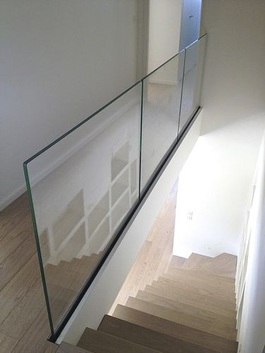 Garde-corps en verre - RAILY EXTRA CHIARO - Trescalini - à panneaux en verre / d'intérieur / d'extérieur