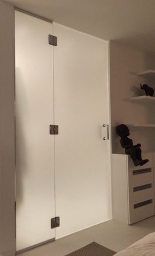 Porte d'intérieur - Trescalini - en verre / en acier / en inox