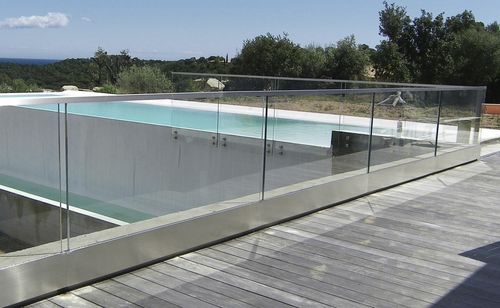 Garde-corps en verre - RAILY - Trescalini - à panneaux en verre / d'extérieur / pour balcon