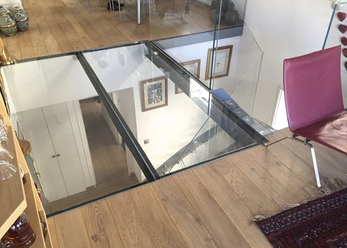 Plancher technique en acier - EXTRA CHIARO - Trescalini - en verre / d'intérieur / d'extérieur