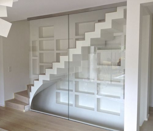 Garde-corps en verre trempé - ALTO - Trescalini - à panneaux en verre / d'intérieur / pour escalier