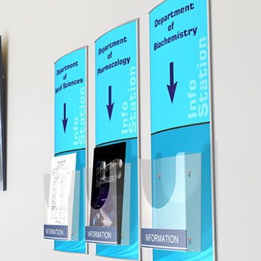 Porte-brochures mural - Vista  - Vista System - en polycarbonate / professionnel / à panneaux