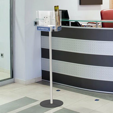 Porte-brochures sur pied - Vista  - Vista System - en polycarbonate / professionnel