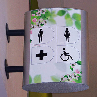 Plaque signalétique d'orientation - Vista Light  - Vista System - murale / en aluminium / double face