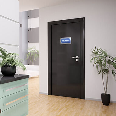 Plaque signalétique pour porte - Vista Nova - Vista System - murale / en aluminium / d'orientation