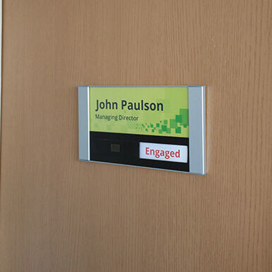 Plaque signalétique pour porte - Vista Square - Vista System - murale / en aluminium / d'intérieur