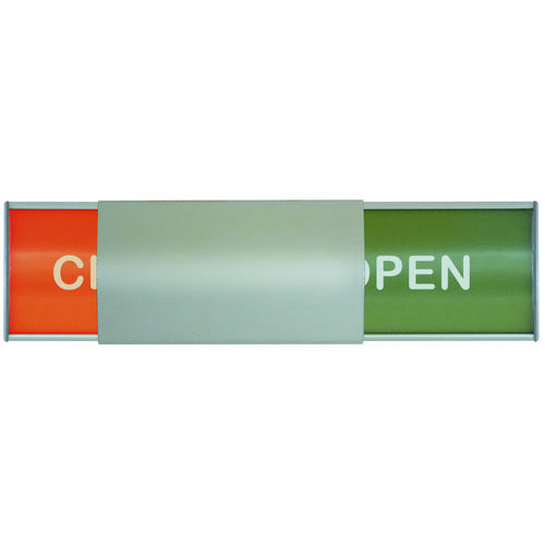 Panneau signalétique mural - Open&Closed/Slider - Vista System - en PVC / aluminium / en aluminium anodisé